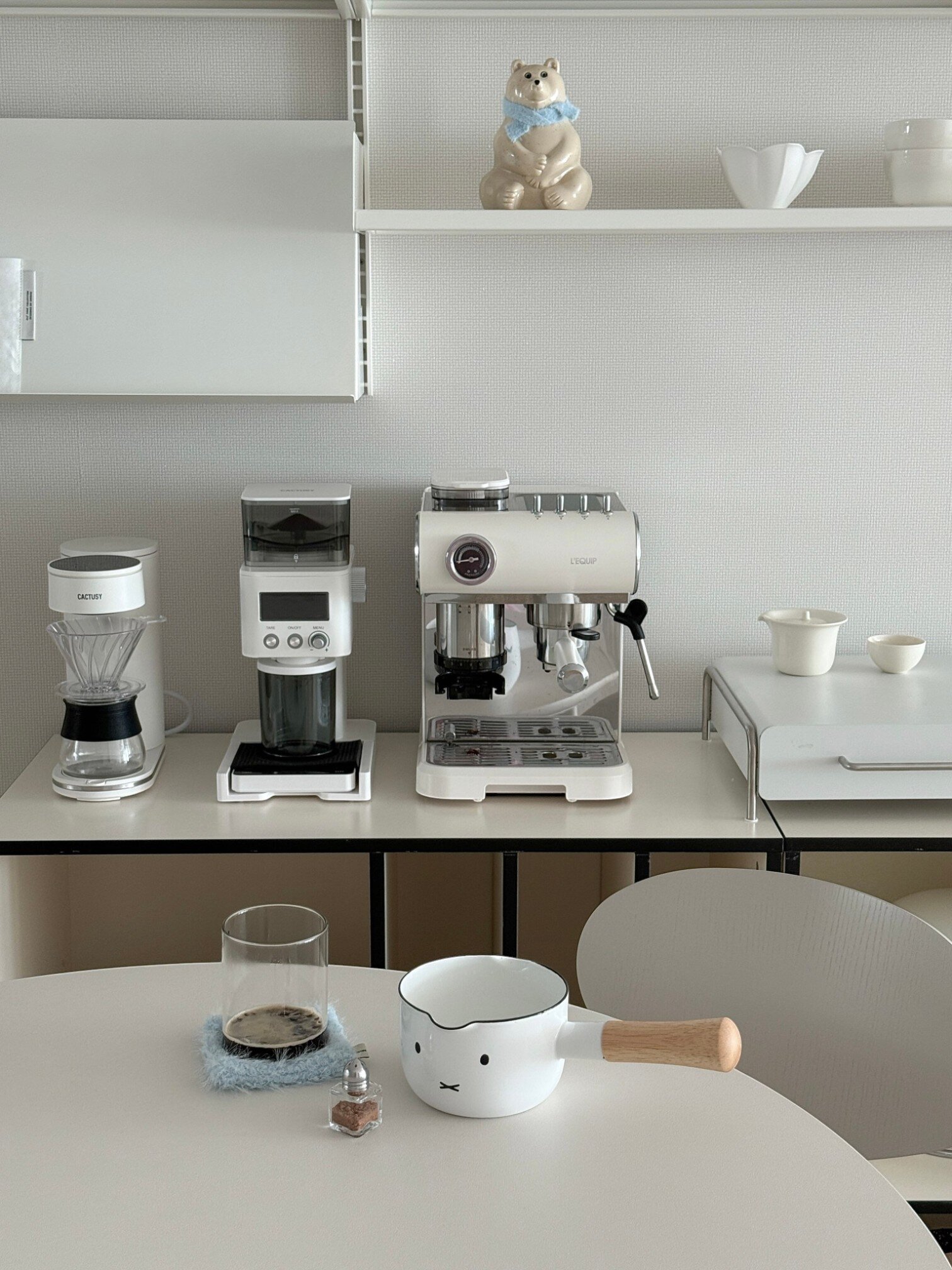 [에지리x미피] 페이스 법랑냄비 밀크팬 12cm