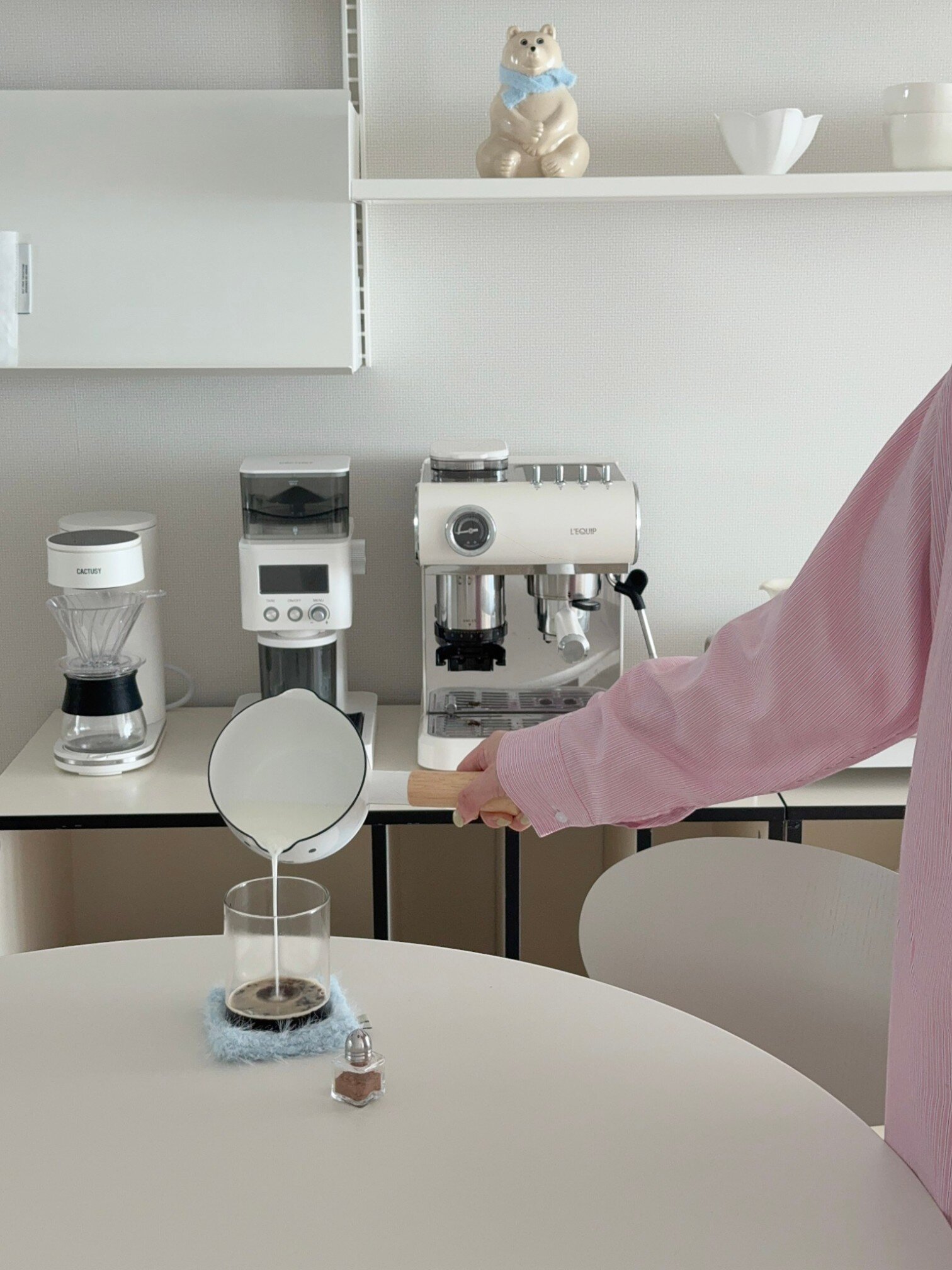 [에지리x미피] 페이스 법랑냄비 밀크팬 12cm