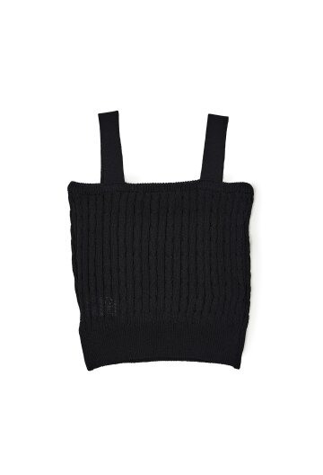 Cable Knit Top_Black