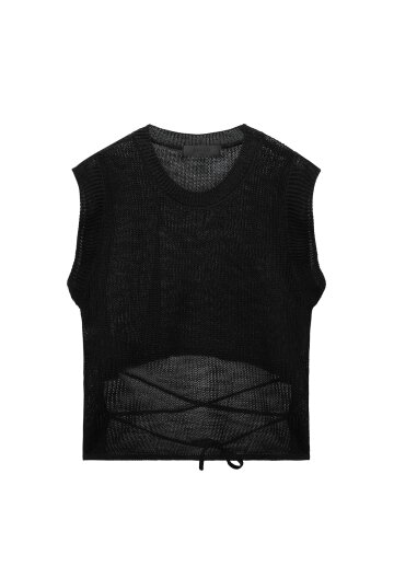 Strap net Sleeveless_black