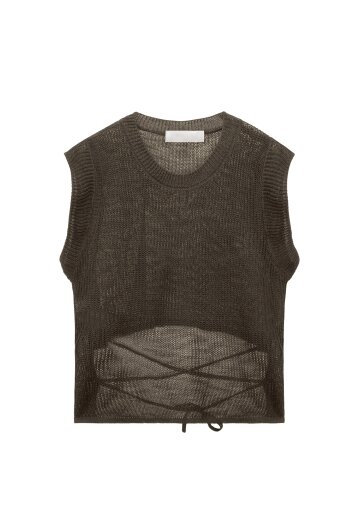 Strap net Sleeveless_brown