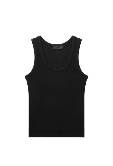 U neck sleeveless_black