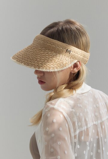 바니(Barnie) 라피아 썬캡