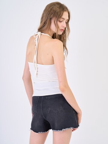 Halterneck Sleeveless Ivory