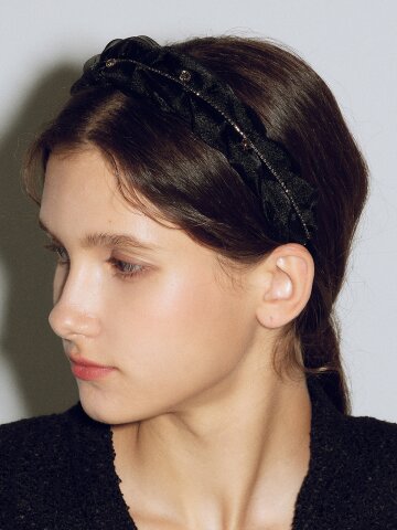 LB_Black lace hairband