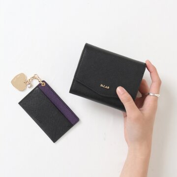 D.LAB 엘린 3단 중지갑 (4colors) [월렛in월렛 : 키링+카드지갑]