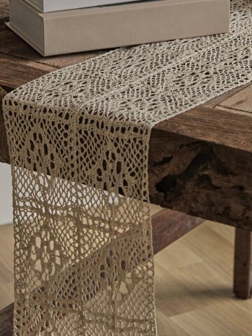 로맨틱 자수 레이스 식탁 테이블러너 5size