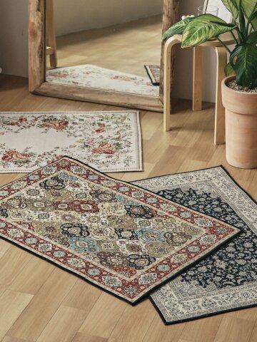 북유럽 빈티지 엔틱 미니 카페트 3colors 2size