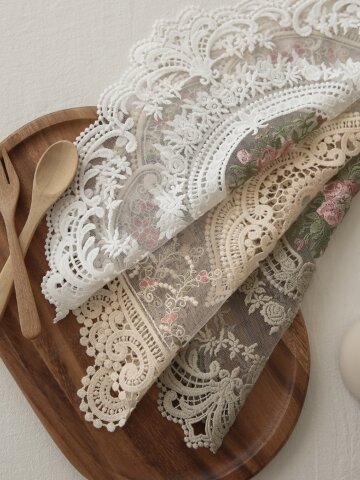 홈카페 빈티지 레이스 테이블매트 3colors