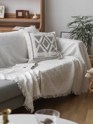 패브릭 화이트 수술 블랭킷 쇼파커버 (M/L)