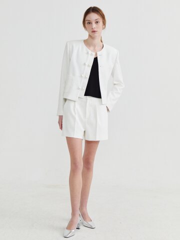Aileen tweed jacket White