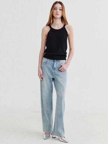 Halter neck sleeveless Black