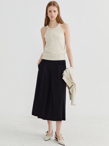 Halter neck sleeveless Oatmeal