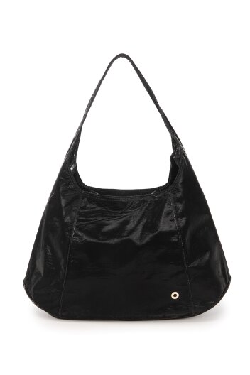 Round hobo bag Black
