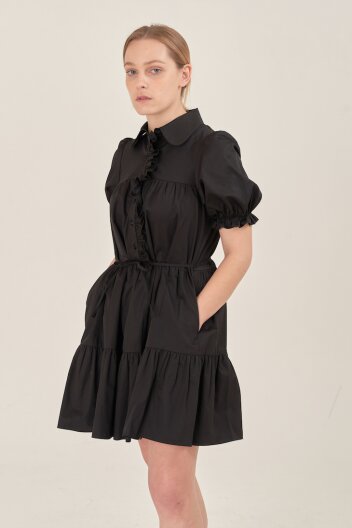 Plaisir Dress (short,black) 레떼르넬 프릴 캉캉원피스