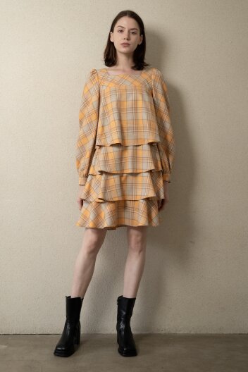  이소정님 착용_kangkang Dress 레떼르넬 캉캉 체크 원피스