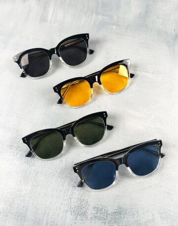 이아노 남자 여자 틴트 가벼운 안경 선글라스 UV400 자외선차단 패키지 포함