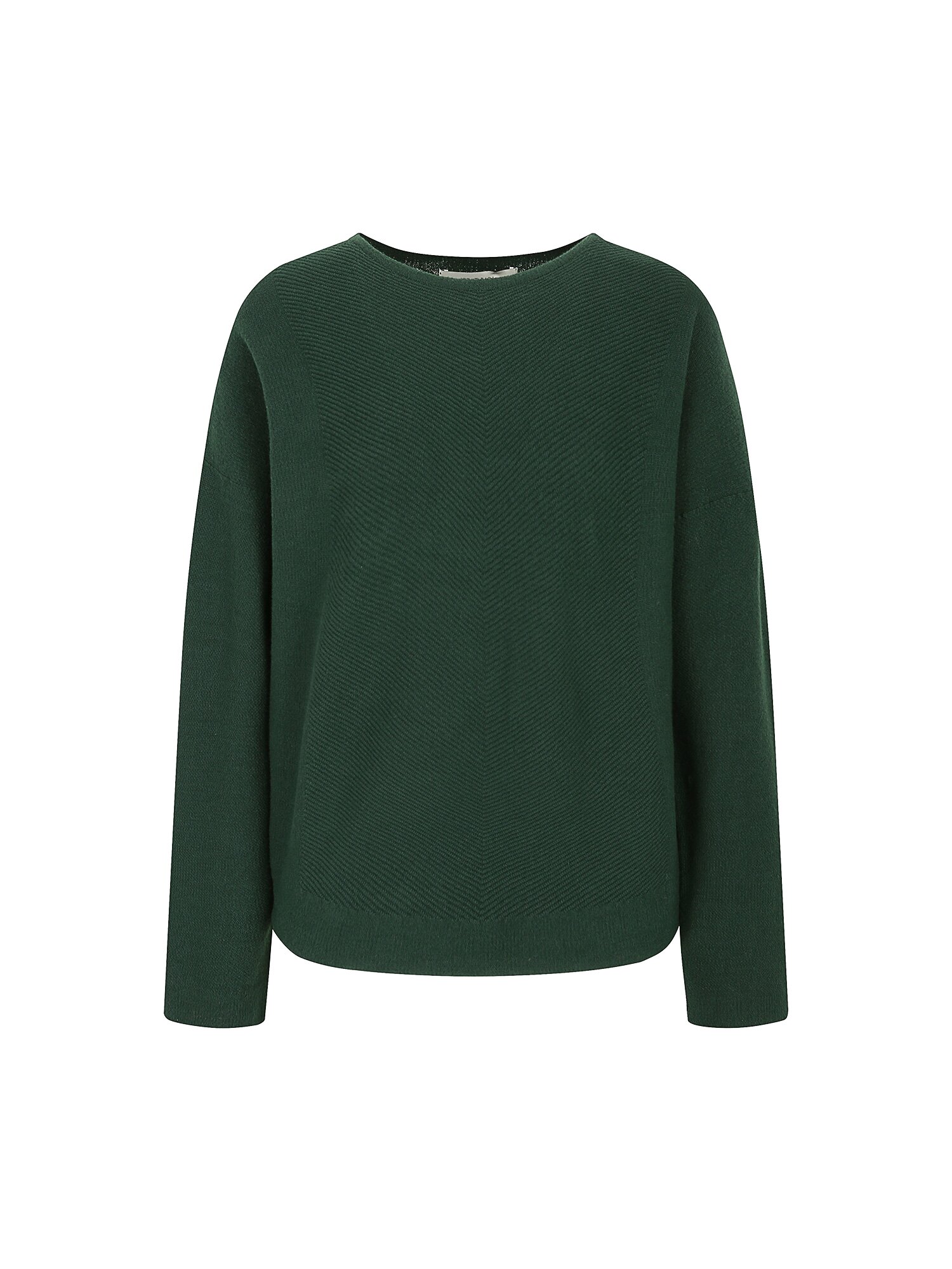 아이잗바바(OUTLET) 사선 골지 돌먼 슬리브 풀오버 니트 (DARK GREEN) (BP9A1PO061) | 바바더