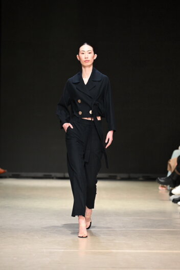 [바바단독세일] 서동주님 착용_High Waist Wide Pants (beige, navy) 레떼르넬 하이웨스트 와이드 팬츠