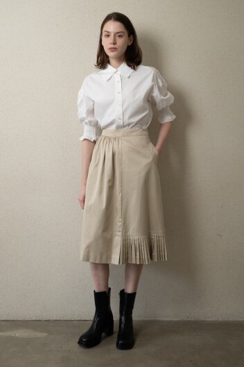 정나온님 착용 [Paris Collection] Matinee Skirt  레떼르넬 언발란스 플리츠포인트  스커트