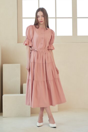 고은미님 착용_[Paris Collection] Fleur D'amour Dress  레떼르넬 소매 셔링 캉캉원피스