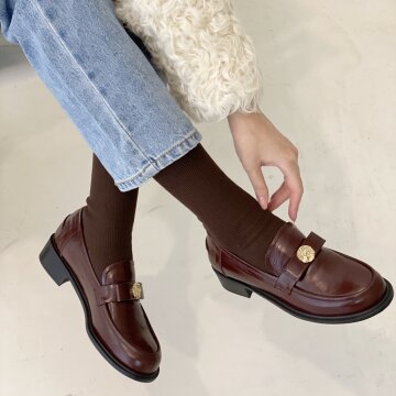 arte ribbon loafer brown