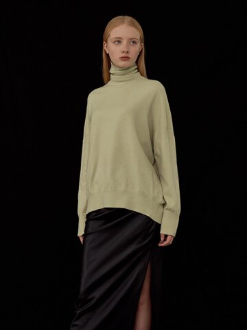 오버핏 폴라 롱 슬리브 니트 (10colors)