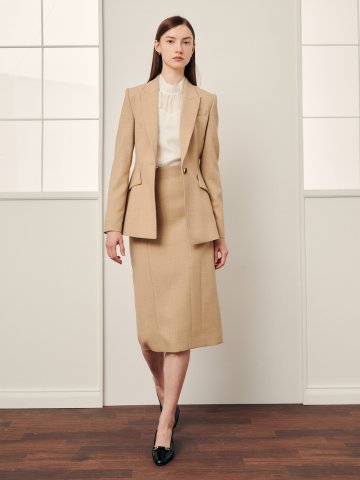 모던 컷 라인 스커트 