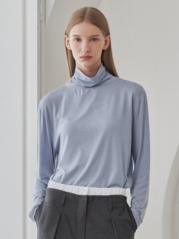 Loose Pola T-Shirts - Light Blue
