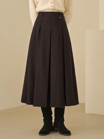 센시블 플리츠 롱 스커트