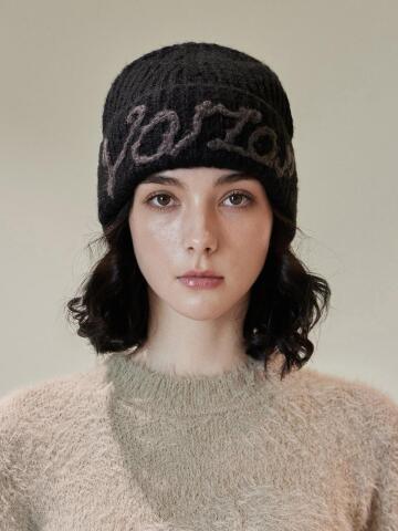 바잘 핸들 로고 비니 블랙