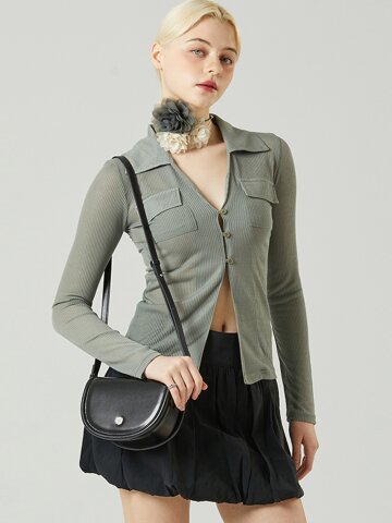 오로라 레더 블랙 AURORA LEATHER BLACK