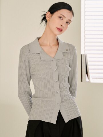 조이어스 슬림 카라 가디건