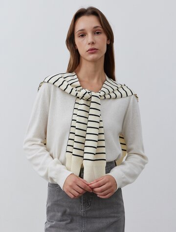 Chunky Pullover Wrap_IVORY