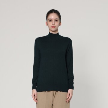 울 블렌드 모크넥 니트 풀오버 (UFJKMN339S-D/GREEN)