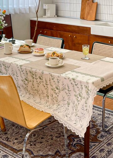 내추럴 러너 유칼립투스 식탁보