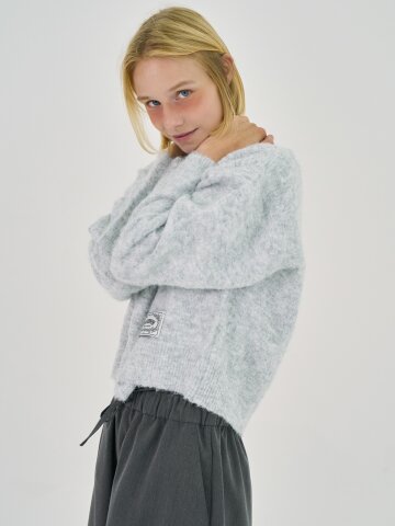 Brushed Soft Knit Melange Gray