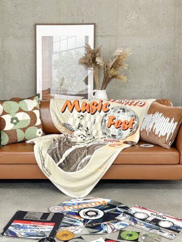 레트로 빈티지 포그니 블랭킷