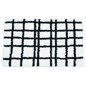 포시엘라 미니 터프팅 러그 주방 현관 인테리어 발매트 꼼데 체크