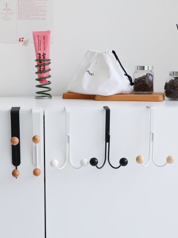 2구 볼 도어후크 문걸이 행거 모자 가방 걸이