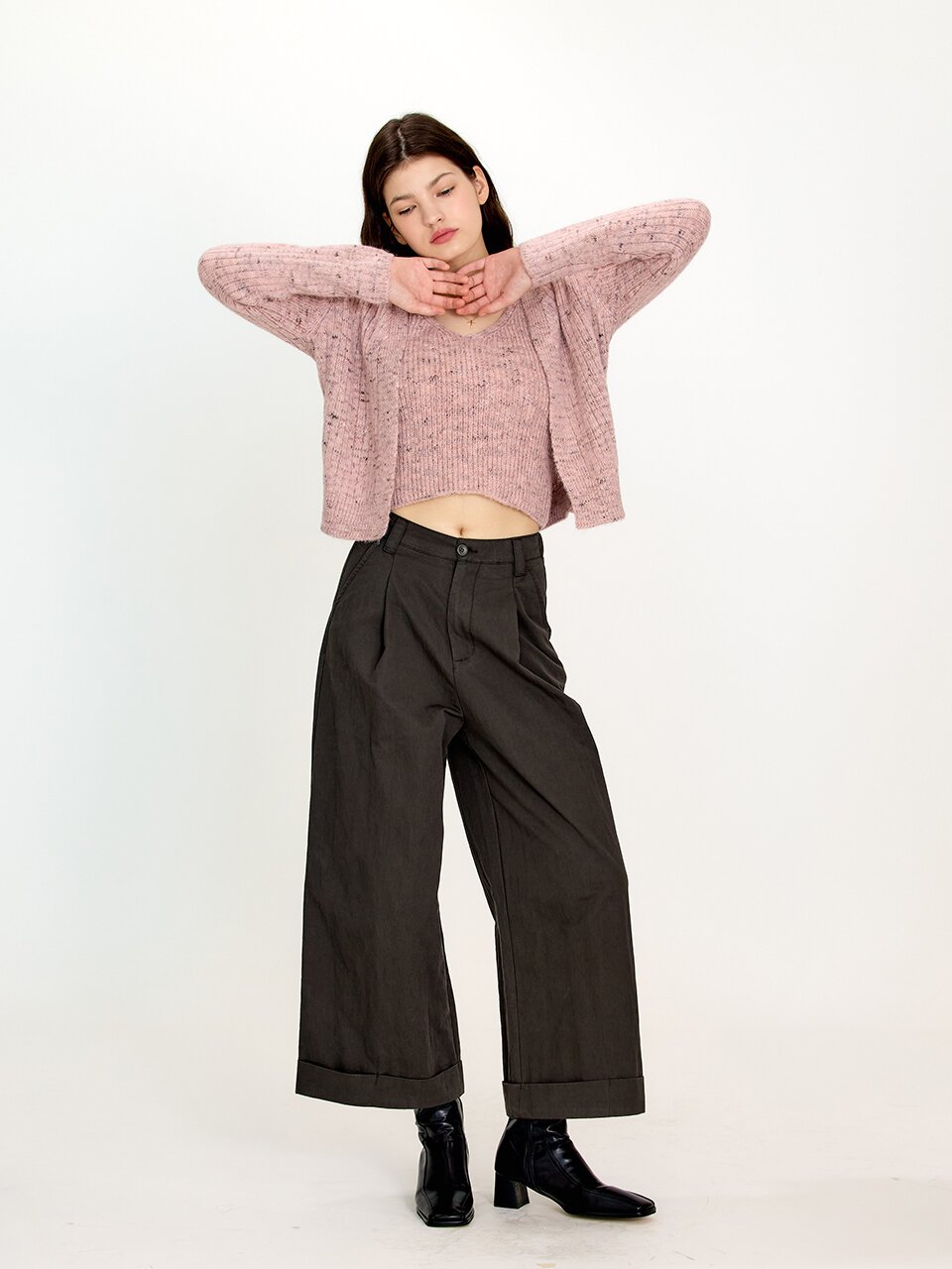 에이앤레이 AR_Knitting inner cardigan set_2color AR_Knitting inner cardigan ...