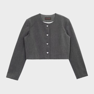 TIDY ROUND JACKET _GREY