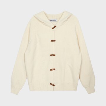TOGGLE HOODIE CARDIGAN _IVORY