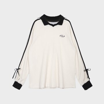 TRACK RIBBON TOP_CREAM