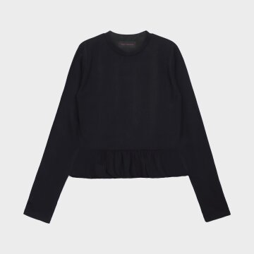 FRILL LAYERED TOP _BLACK