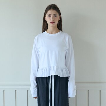 FRILL LAYERED TOP _WHITE