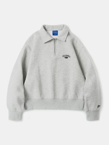 SIG ARCH LOGO WOMEN FLEECE H/ZIP SWEATSHIRTS M그레이