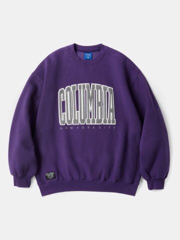 BIG BOUCLE H/FLEECE SWEATSHIRTS 빈티지퍼플