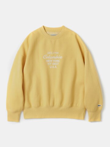 CU BIG SCRIPT WOMEN TERRY SWEATSHIRTS 빈티지옐로우