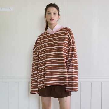 MULTI STRIPE T-SHIRT _PINK